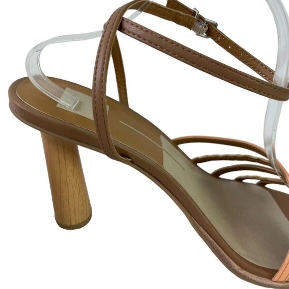 Dolce Vita Quinna Womens Peach Multi Stella Strappy High Heels Sandals Shoes 10 - Picture 5 of 16